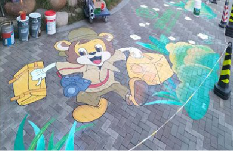 普定夏季画地面彩绘会遇到的问题