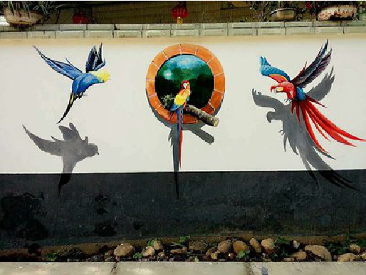 普定视觉错位-3D墙绘设计