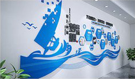 普定海浪主题文化墙如何设计？