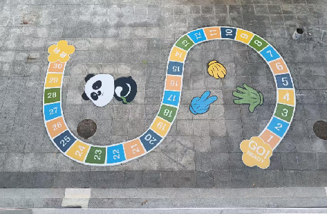 普定地面游戏彩绘