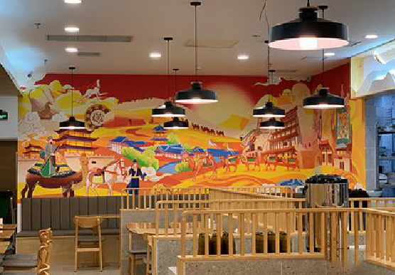 普定商业空间彩绘介绍。